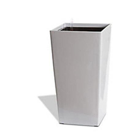 ALGREEN Algreen 11405 30 in. Self Watering Square Modena Planter; Gloss White 11405